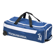 Load image into Gallery viewer, Kookaburra Beast Pro 4.0 Wheelie Bag- Navy and White