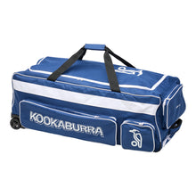 Load image into Gallery viewer, Kookaburra Pro 1.0 Wheelie Bag- Navy &amp; White
