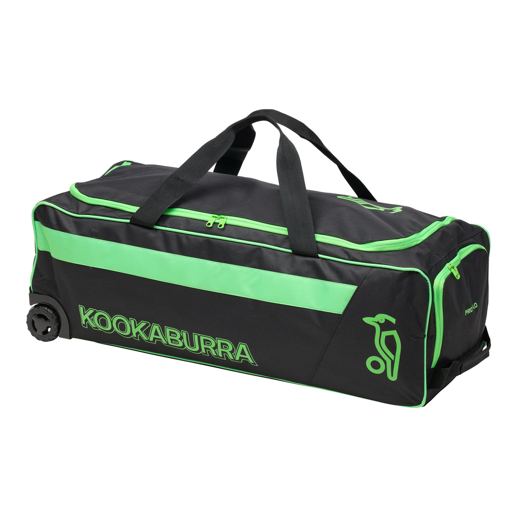 Kookaburra Beast Pro 4.0 Wheelie Bag- Black and Lime
