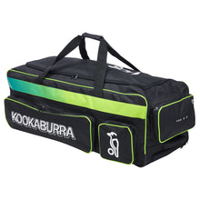 Load image into Gallery viewer, Kookaburra Pro 2 cricket bag black Lime 
