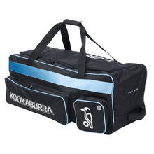 Load image into Gallery viewer, Kookaburra pro 3 cricket bag black and blue 
