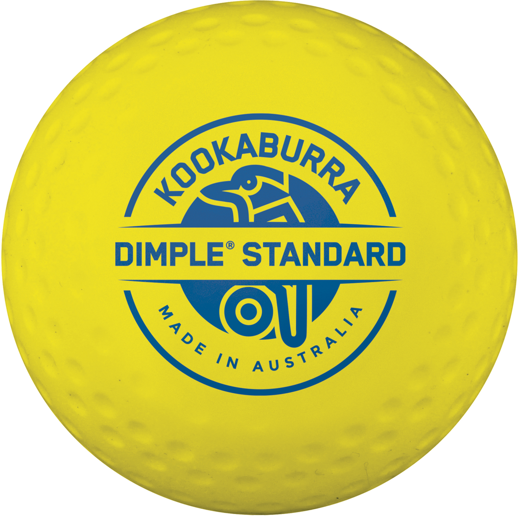 Kookaburra Dimple Standard Yellow Hockey Ball