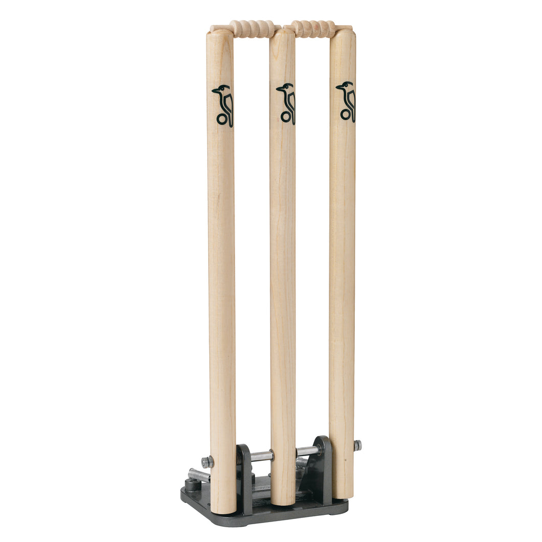 Kookaburra Spring Loaded Cricket Stumps Natural